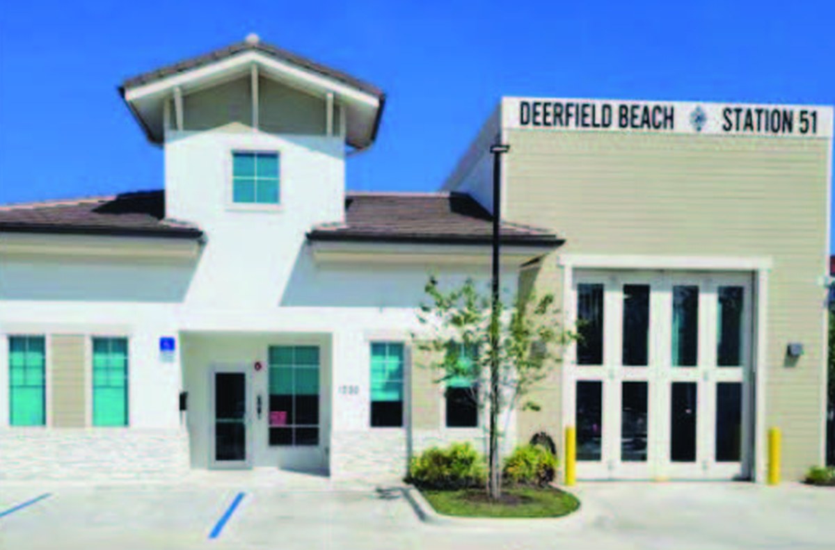 A Deerfield Beach fire rescue station